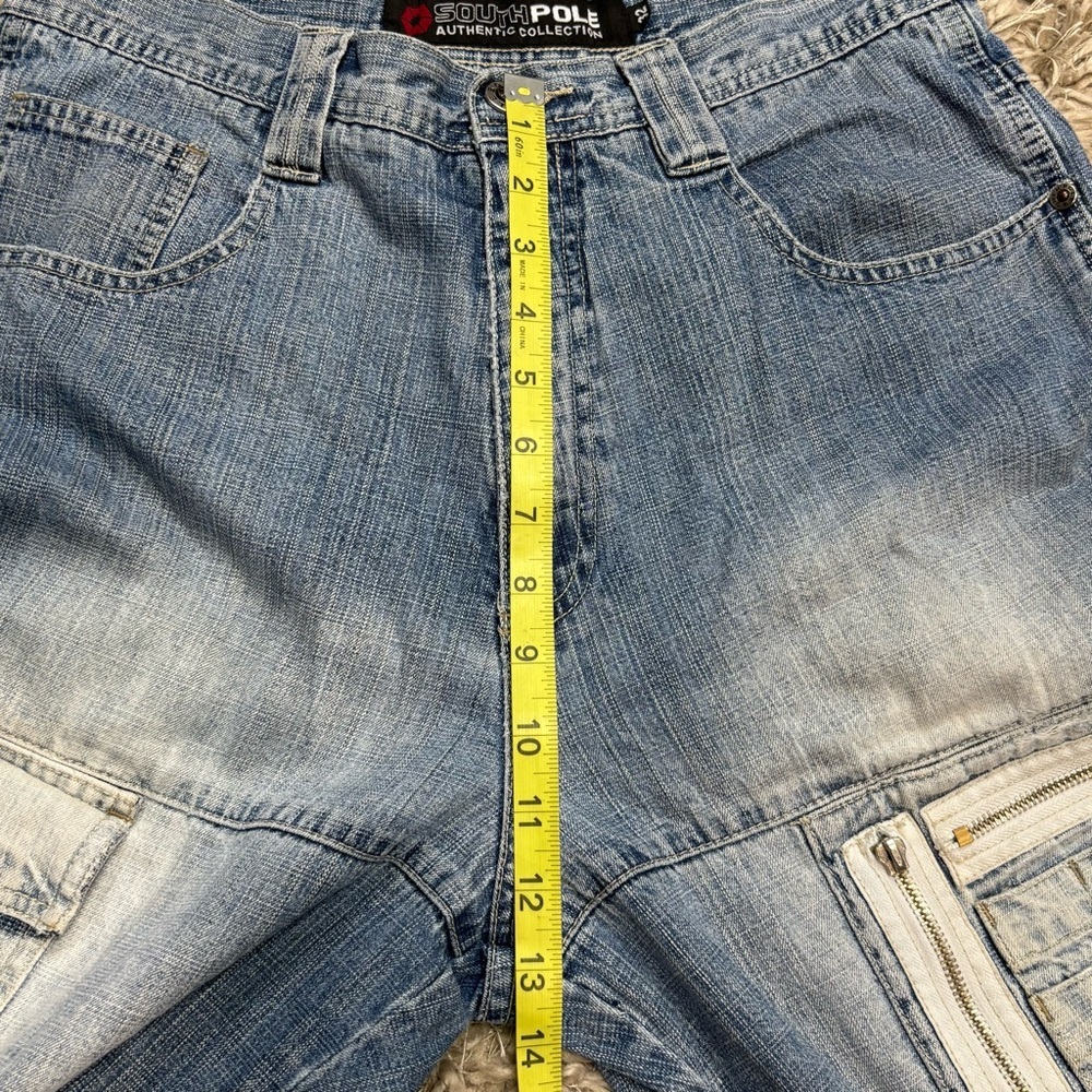 SOUTH POLE LIGHT BLUE FADED DENIM JEANS SIZE 32 - Picture 14 of 14